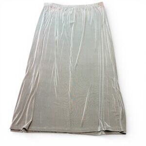 Only Nine Vintage‎ Woman Metallic Maxi Skirt Plus Size 2X NWT Deadstock